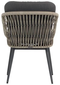 Bistroset 2 personen 70 cm Aluminium/wicker Taupe Lifestyle Garden Furniture Western/Como