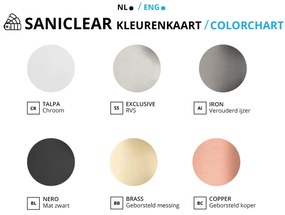 Saniclear Exclusive 304-RVS hoge wastafelkraan eenhendel
