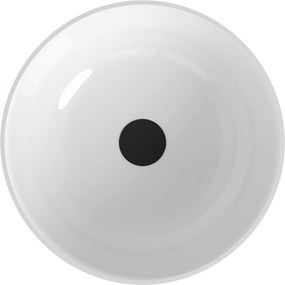 Polysan Banera waskom rond 39x14cm wit/antraciet mat