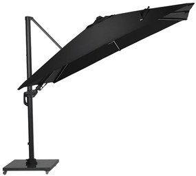 Garden Impressions Hawaii Lumen LED zweefparasol 300x300 -donker grijs - zwart