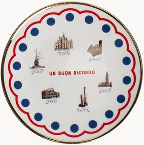 Porseleinen dessertbord Monumenti