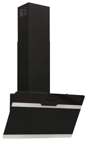 vidaXL Wandafzuigkap 60 cm staal en gehard glas zwart