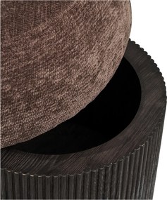 Christchurch Opbergpoef Chenille - Dark Brown