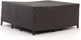 Tuinmeubelhoes geschikt voor Stoel-bank loungeset | Kees Smit | Kunststof | Grijs - Antraciet | 200x150cm | Kees Smit Tuinmeubelen