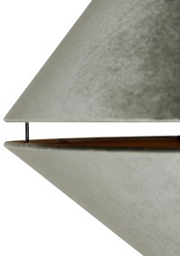 Booglamp messing met wit met dubbele velours kap groen - XXL Klassiek / Antiek, Modern E27 rond Binnenverlichting Lamp