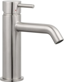 Saqu Eurotrend wastafelkraan geborsteld nikkel PVD-coating