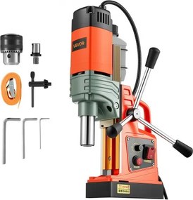 VEVOR Magnetische Boormachine 1350 W 50 mm Boordiameter, 12500 N Vermogen, Draagbare Magnetische Boormachine met Regelbare Snelheid &amp; Weldon As, voor Metaaloppervlakken Industrie DIY