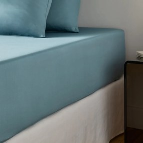 Hoeslaken satijn katoen, 153 draden, 30 cm kop, Opale