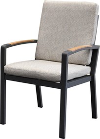 Costa Rica dining tuinstoel aluminium antraciet - soft grey