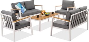 Zakintos Koffie 6 aluminium set wit Garden Point