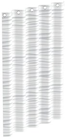 EISL Douchegordijn met golf 200x180x0,2 cm wit