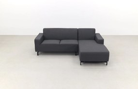 Boavista Sunbrella loungebank chaise longue - Sooty - 2-delig - links