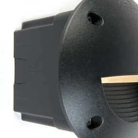 Moderne buiten wandspot zwart incl. LED IP65 - Leti Modern IP65 Buitenverlichting rond