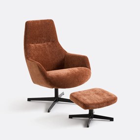 Draaifauteuil met voetensteun Roye