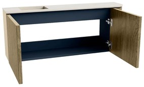 Mondiaz Joya DLux 100cm toiletmeubel ronding rechts dusk met wastafel faye links zonder kraangat meli