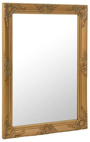 vidaXL Wandspiegel barok stijl 60x80 cm goudkleurig