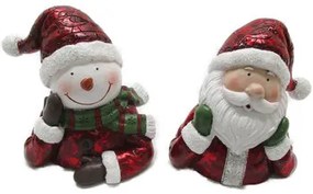 Kerst decoraties Rood Signes Grimalt  Paus Noel Figuur 2 Eenheden