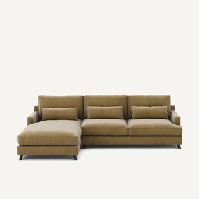 Hoekbank in fluweel, Alwine