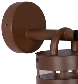 Industriële buiten wandlamp roestbruin IP44 - Ruben