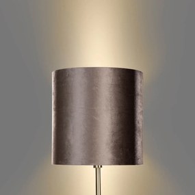 Hanglamp zwart met velours kap krokodil 50cm - Combi Klassiek / Antiek, Modern E27 rond Binnenverlichting Lamp