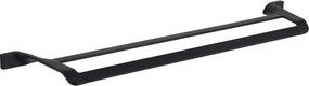 Mexen Rino dubbele handdoekhanger, zwart - 7027025-70