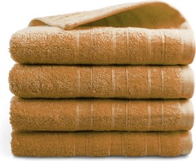 Handdoek DoubleLife Recycled Cotton Collectie – 4 stuks – 50×100 – honey yellow