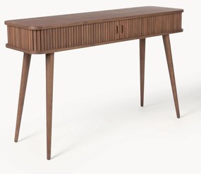 Houten wandtafel Barbier met geribde voorkant
