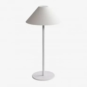 Draadloze Led-buiten Tafellamp Nebida Wit - Sklum