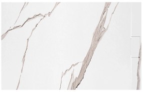 Douchebak Rea Bazalt CARRARA WHITE 80x100