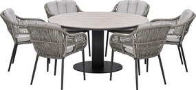 Garden Impressions Patricia tuinset 7-delig - Leona tuintafel Ø150 cm