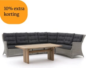 + 10% kassakorting | Dining loungeset Intenso | 6 personen | Loungeset Grijs | Wicker (vlechtwerk) | 310x250cm | Kees Smit Tuinmeubelen