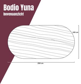 Ovale Eettafel Walnoot Japandi 250 Cm - 250 X 100cm.