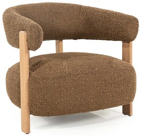 Armleuningstoel Boucle Bruin