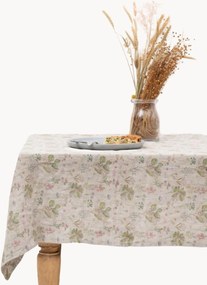 Handgemaakt linnen tafelkleed Botany op Light