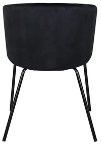 Jörn Eetkamerstoel - Bailey - Zwart - Fluweel - Jörn