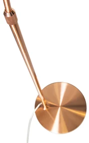 Moderne booglamp koper met witte kap - Arc Basic Landelijk / Rustiek, Modern E27 rond Binnenverlichting Lamp
