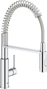 Grohe QuickFix Get keukenmengkraan met uittrekbare spoeldouche chroom
