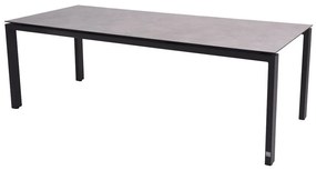 4 Seasons Outdoor Goa tafel HPL tafelblad light grey 280 cm  Tuintafel    antraciet weerbestendig