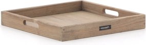 + 15% kassakorting | Dienblad voor buiten en binnen | ROUGH-X | Teakhout | Old Teak Greywash | 50x50cm | Kees Smit Tuinmeubelen