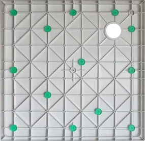 Mueller Splash luxe douchebak 90x90x4cm wit