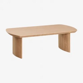 Rechthoekige Salontafel 120x60 Cm In Mdf Tuareg Natuurlijk Hout - Sklum