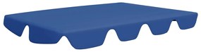 vidaXL Vervangingsluifel voor schommelbank 188/168x110/145 cm blauw