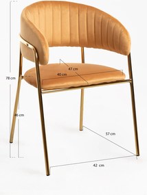 Moniel Foud Fluwelen Stoel