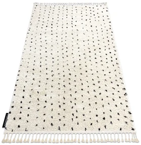 Tapijt BERBER SYLA B752 stippen ,  crème rand ,  Barber , marokkaanse shaggy