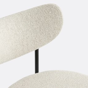 Set van 2 stoelen met structuurstof, Albane