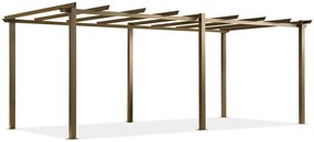 Barbados 3 x 6 m houten tuinpunt metalen terras pergola frame
