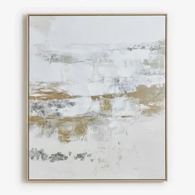 Decoratief Schilderij 100x120 Cm Handgeschilderd Op Eplum Canvas Natuurlijke Kleuren - Sklum