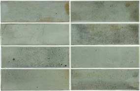 Wandtegel groen Equipe Hanoi 16x5cm celadon glans