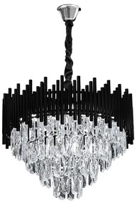 Hanglamp met kristallen G063-CP 50cm BLACK
