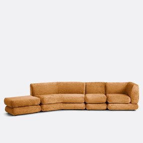 Modulaire poef, dik fluweel, HOOVER